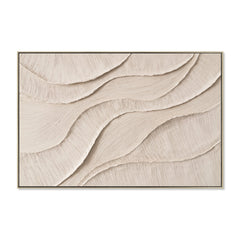 120 x 80cm Framed Canvas | Natural | Myka Home