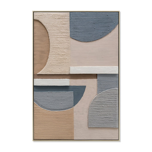 80 x 120cm Framed Canvas | Natural | Myka Home