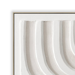 80 x 80cm Framed Canvas | Natural | Myka Home