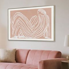 80 x 60cm Framed Canvas | Natural | Myka Home