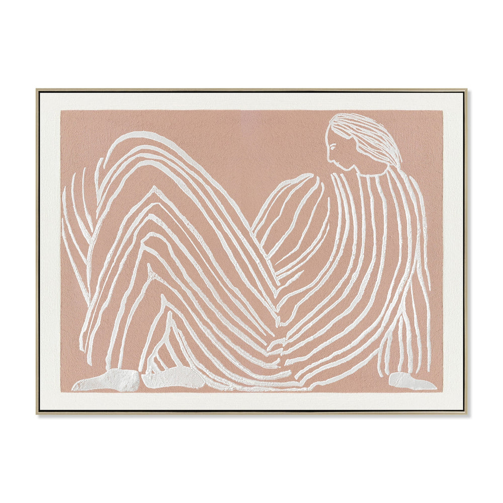 80 x 60cm Framed Canvas | Natural | Myka Home