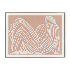 80 x 60cm Framed Canvas | Natural | Myka Home