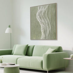 80 x 100cm Framed Canvas | Natural | Myka Home
