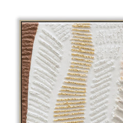 100 x 100cm Framed Canvas | Natural | Myka Home