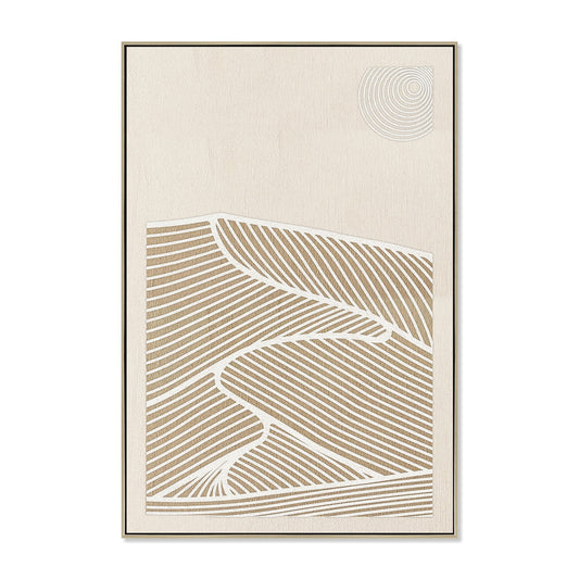 80 x 120cm Framed Canvas | Natural | Myka Home