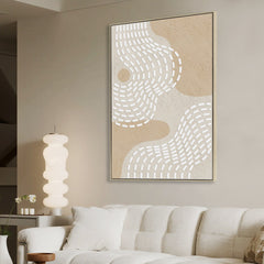80 x 120cm Framed Canvas | Natural | Myka Home