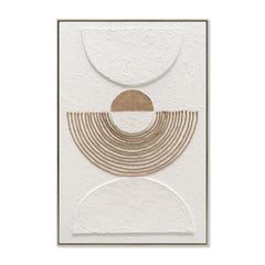 80 x 120cm Framed Canvas | Natural | Myka Home
