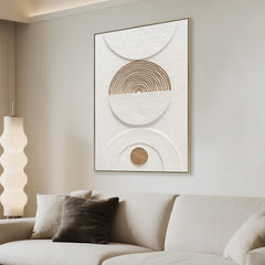 80 x 120cm Framed Canvas | Natural | Myka Home