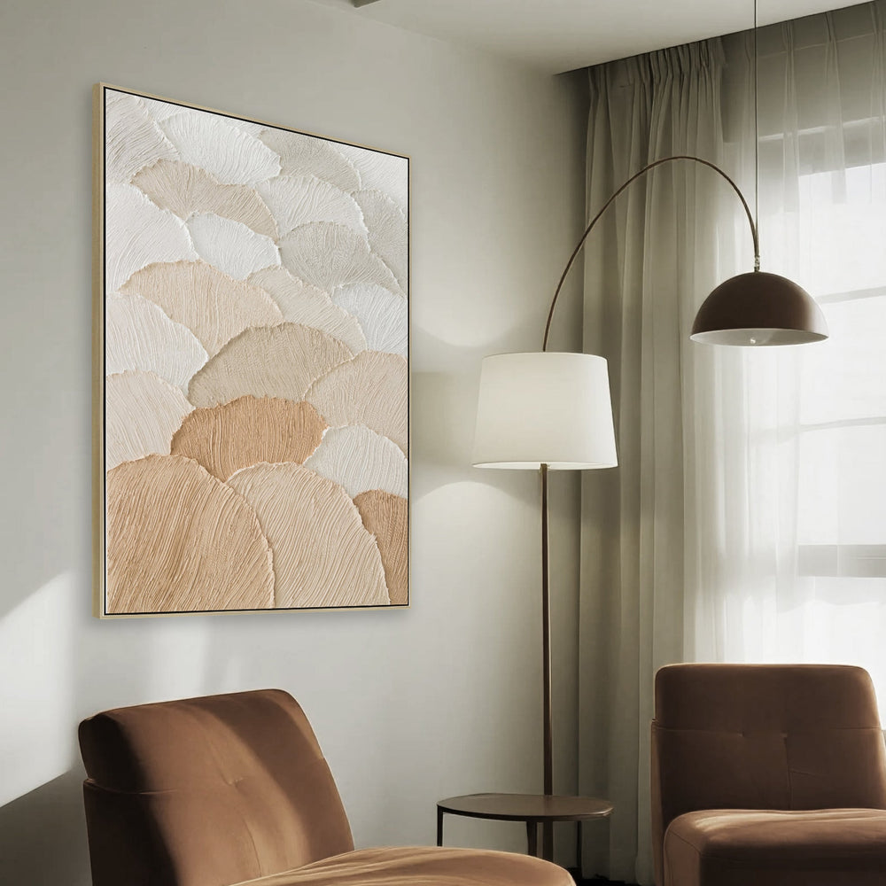80 x 120cm Framed Canvas | Natural | Myka Home - View 3