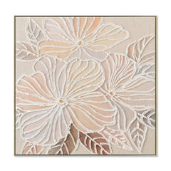 80 x 80cm Framed Canvas | Natural | Myka Home