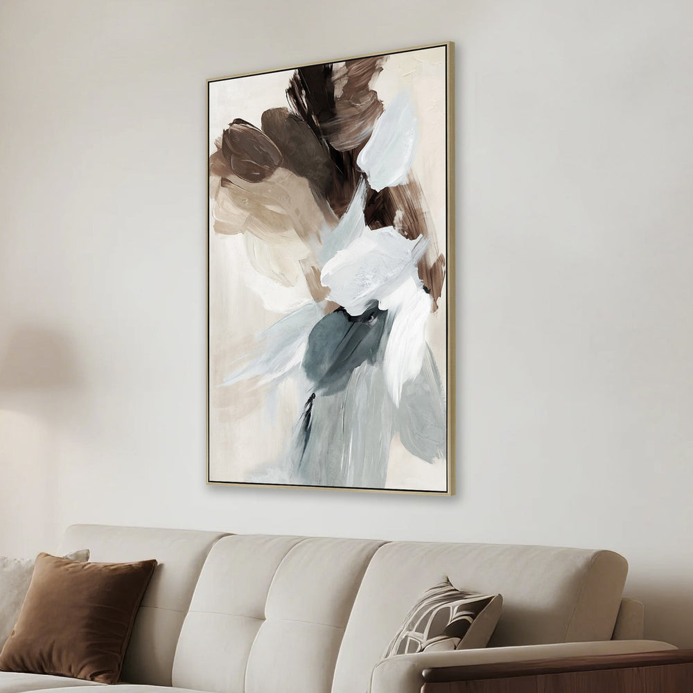 80 x 120cm Framed Canvas | Natural | Myka Home - View 3