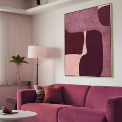 100 x 140cm Framed Canvas | Natural | Myka Home