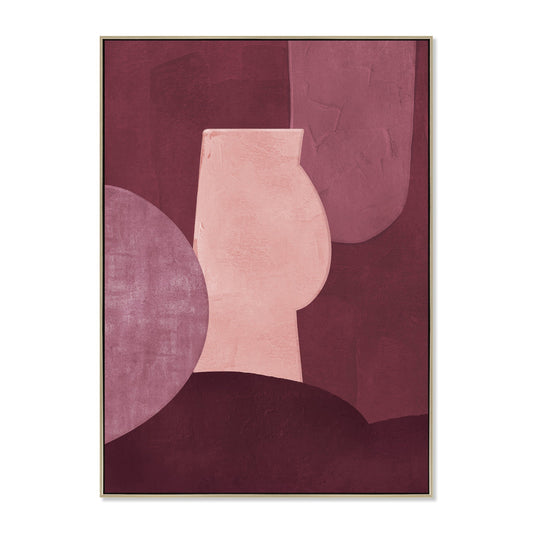 100 x 140cm Framed Canvas | Natural | Myka Home