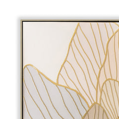 80 x 80cm Framed Canvas | Natural | Myka Home