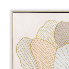 80 x 80cm Framed Canvas | Natural | Myka Home