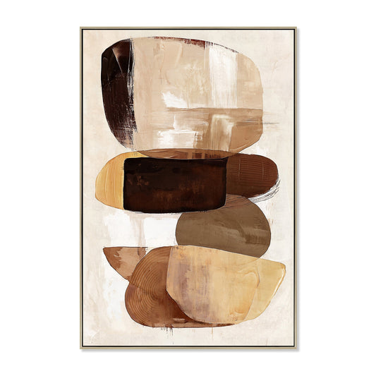 80 X 120CM Framed Canvas | Natural | Myka Home