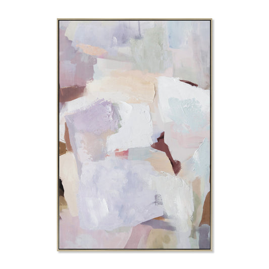 90 X 140CM Framed Canvas | Natural | Myka Home