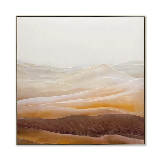 100 X 100CM Framed Canvas | Natural | Myka Home
