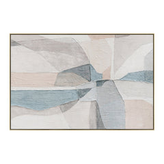 120 x 80cm Framed Canvas | Light Natural | Myka Home