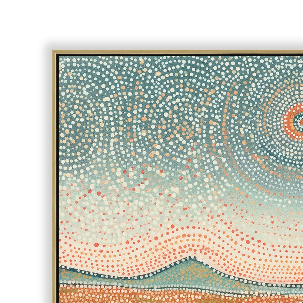 80 x 80cm Framed Canvas | Light Natural | Myka Home - View 2