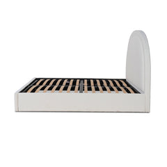 Antique White King Bed | Boucle Storage | Myka Home