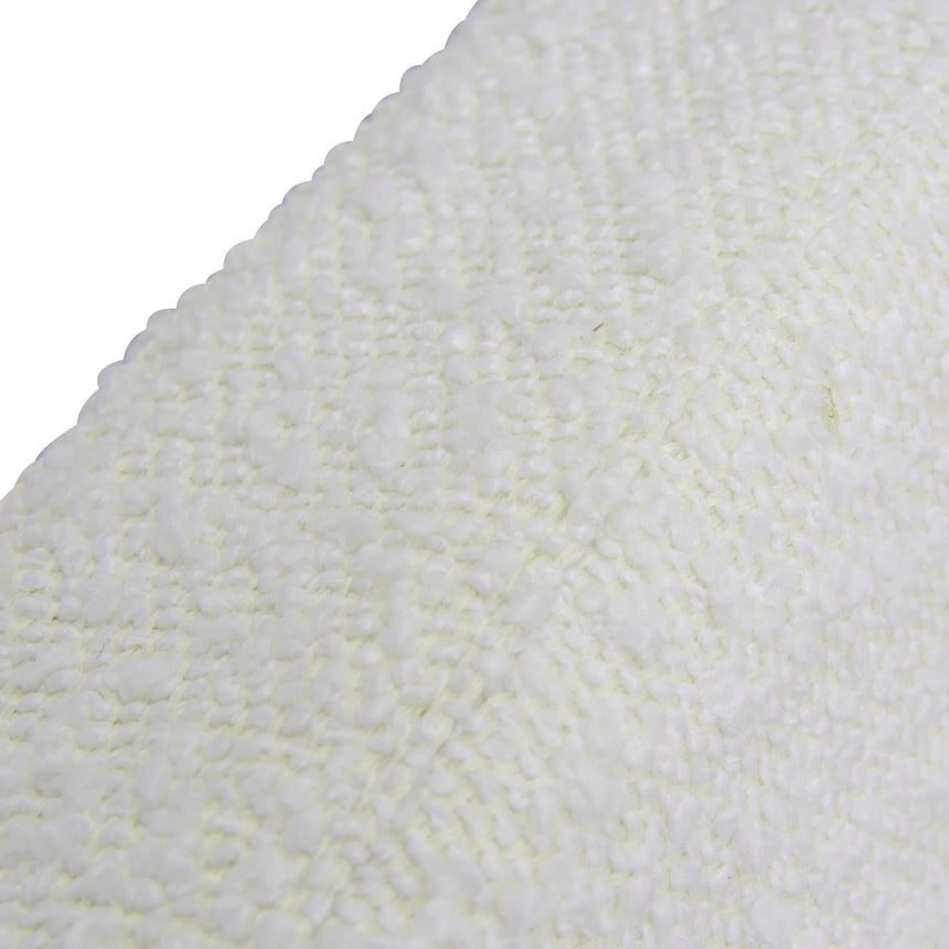 Queen Sized Bed Frame - Antique White Boucle with Storage - View 14