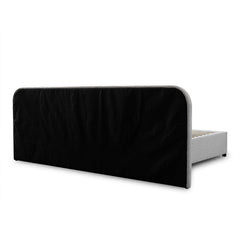 Clay Grey King Bed | Timber Storage | Myka Home