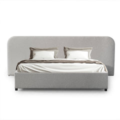 Clay Grey King Bed | Timber Storage | Myka Home