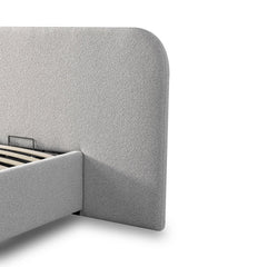 Clay Grey King Bed | Timber Storage | Myka Home