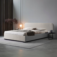 Clay Grey King Bed | Timber Storage | Myka Home