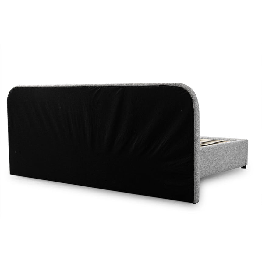 Clay Grey Queen Bed | Timber Storage | Myka Home - View 13