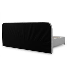Clay Grey Queen Bed | Timber Storage | Myka Home