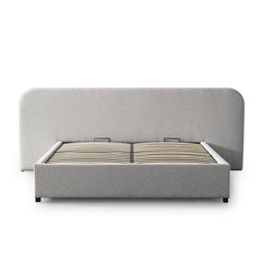 Clay Grey Queen Bed | Timber Storage | Myka Home