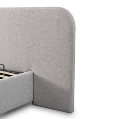 Clay Grey Queen Bed | Timber Storage | Myka Home