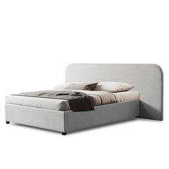 Clay Grey Queen Bed | Timber Storage | Myka Home