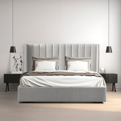 Clay King Bed Frame | Wide Base | Myka Home