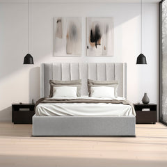 Clay Queen Bed Frame | Wide Base | Myka Home