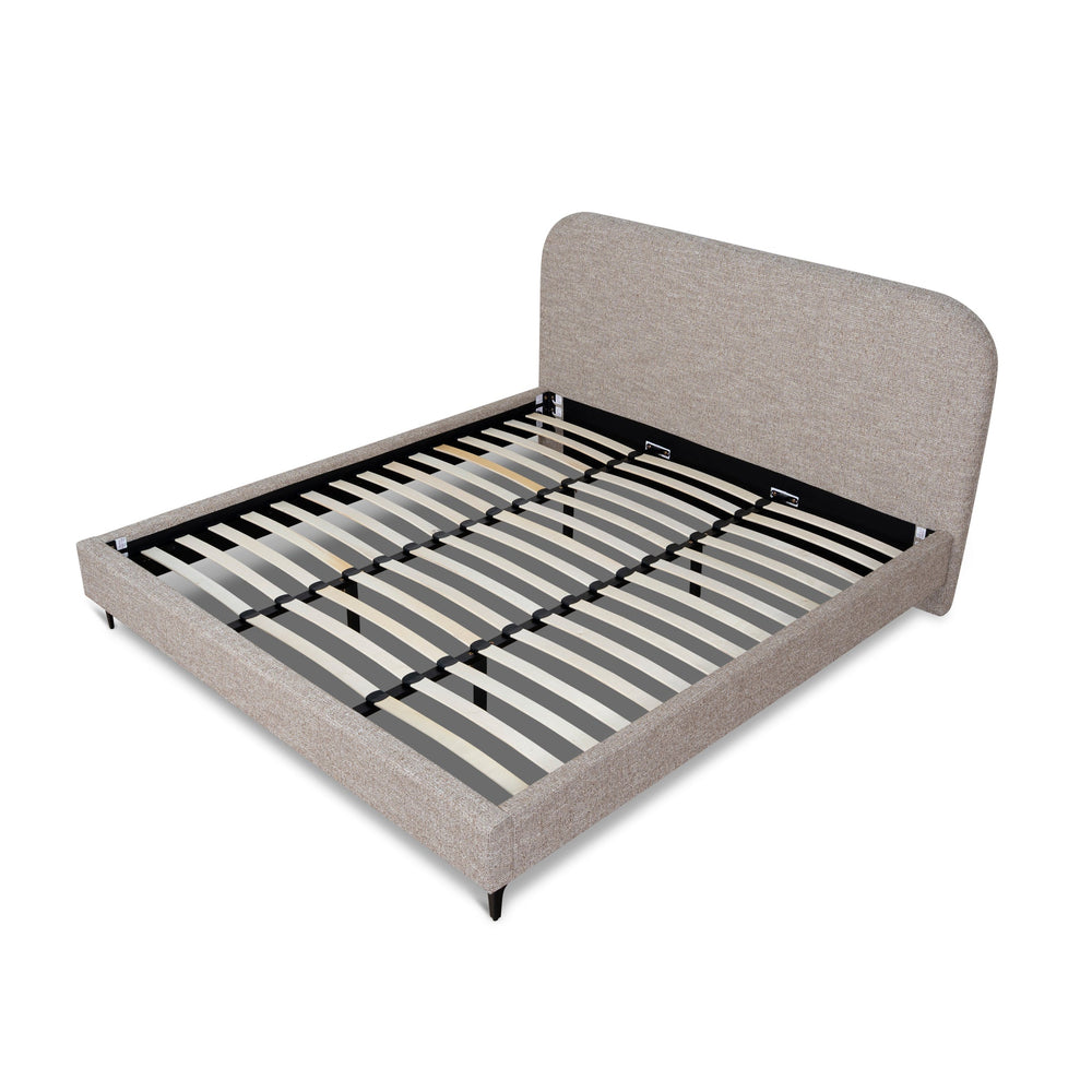 King Bed Frame | Stonish Beige | Myka Home - View 3