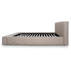 Fabric King Bed Frame | Stonish Beige | Myka Home - View 4
