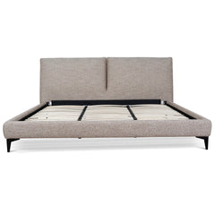 Fabric King Bed Frame | Stonish Beige | Myka Home - View 2