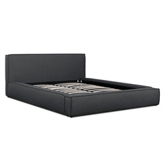 Oslo King Bed Frame | Fossil Grey Fabric | Myka Home