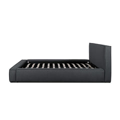 Oslo King Bed Frame | Fossil Grey Fabric | Myka Home