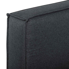 Oslo King Bed Frame | Fossil Grey Fabric | Myka Home