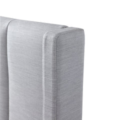 Florence King Bed Frame | Pearl Grey Storage | Myka Home