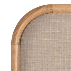 Flax Queen Bed | Beige Oak | Myka Home