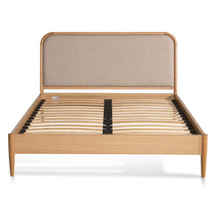 Flax Queen Bed | Beige Oak | Myka Home