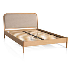 Flax Queen Bed | Beige Oak | Myka Home