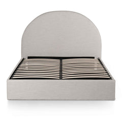 Ex Display - CBD6576-YO Fabric King Bed - Pearl Grey with Storage
