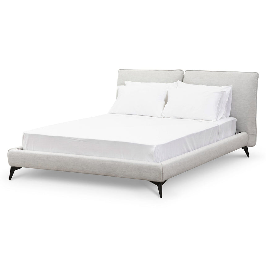 Fabric King Bed - Pearl Grey - View 3