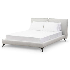 CBD8392-YO Fabric King Bed - Pearl Grey